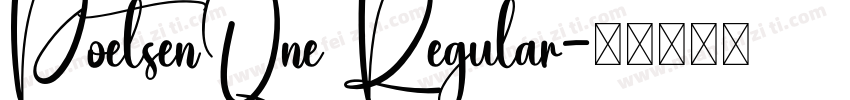 PoetsenQne Regular字体转换